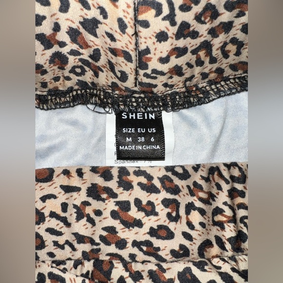 Cheetah Drawstring Ruched Skirt - Picture 4 of 5